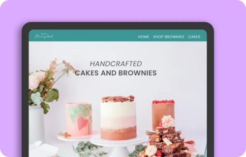 Baya Garden Studio baking web design image